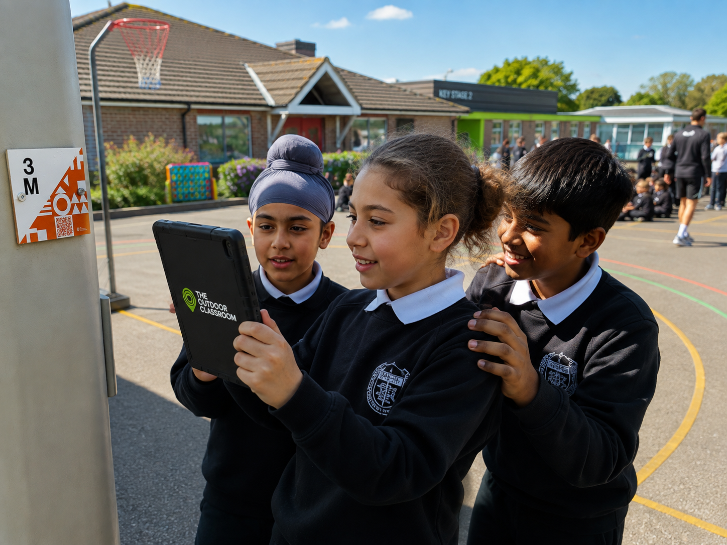 Pupils learn outdoors